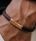 Dark Brown Leather Bracelet Prestige